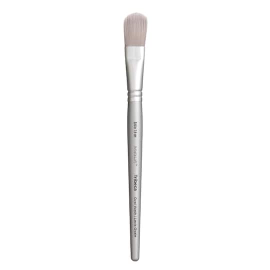 Tribeca Synthetic Taklon Short Handle Oval Wash Brush by Artist's Loft™, 3/4"